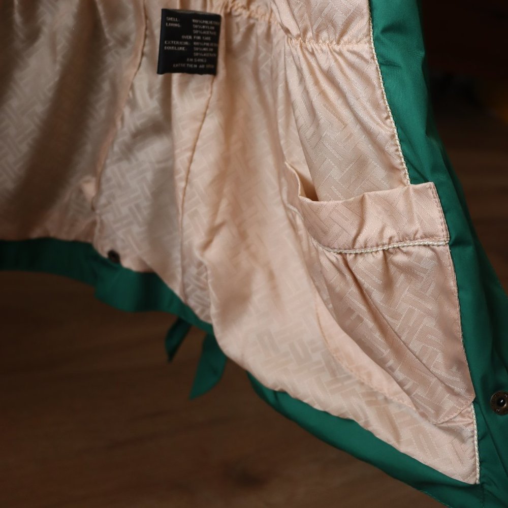 Like New, Cole Haan "Jelly Bean" Windbreaker in Kelly Green, Sz S - Picture 10 of 16